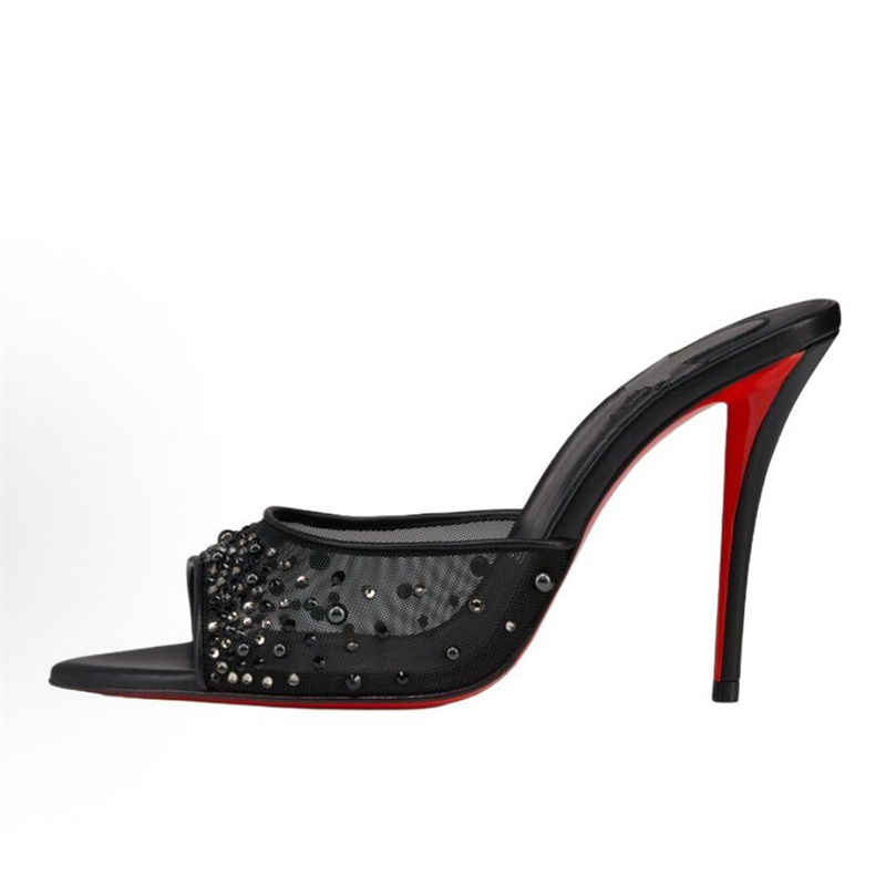 2026 Mules de Luxo com Tira de - Sew On Rhinestone avaliação e preço
