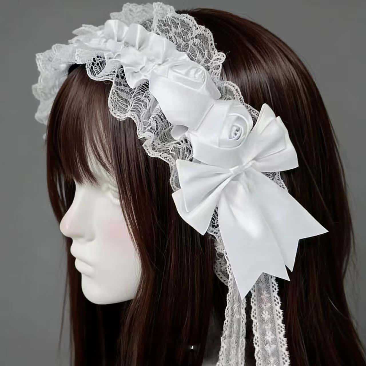 Faixas de Cabelo Góticas Lolit - Tassel Fringe Trim avaliação e preço
