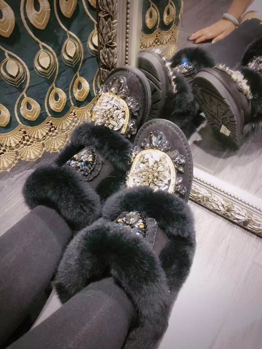 Botas de strass com cristal bo - Sew On Rhinestone avaliação e preço