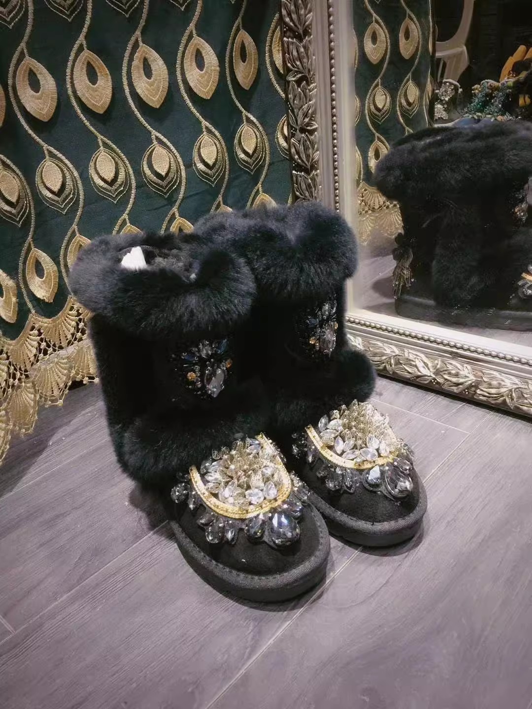 Botas de strass com cristal bo - Sew On Rhinestone avaliação e preço