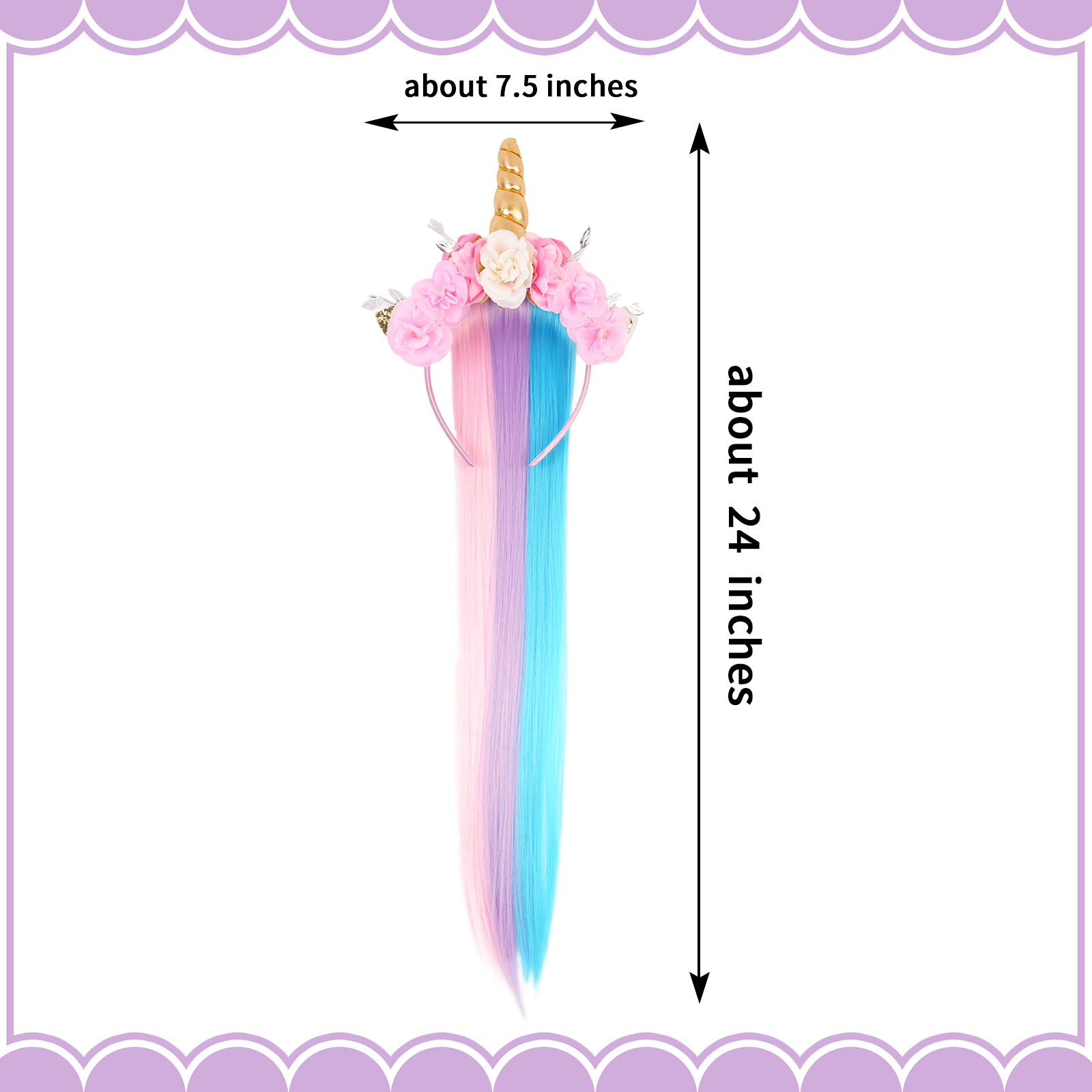 Tiara de Cabelo Infantil com L - Tassel Fringe Trim avaliação e preço