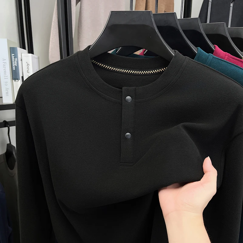 Camiseta Henley Masculina de C - Embellish Knit avaliação e preço